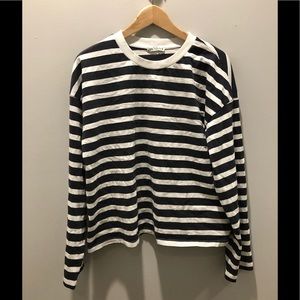 Zara Stripe Long Sleeve Shirt